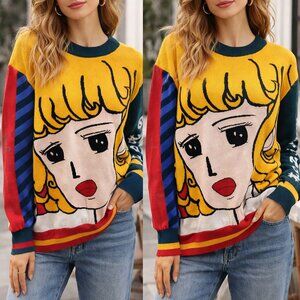 Ms and Dn Kina and‎ Tam anime kawaii sweater Vintage *DISCOUNTED*